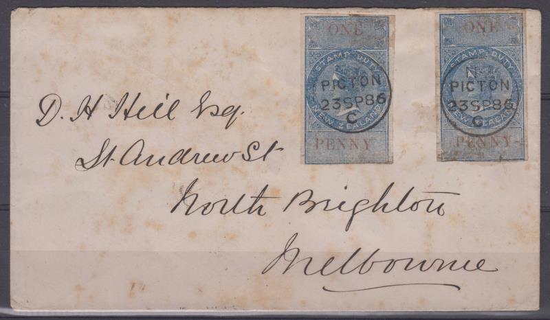 Lot 729 - New Zealand - Postal Fiscals  -  Mowbray Collectables ​Public Stamp Auction #35
