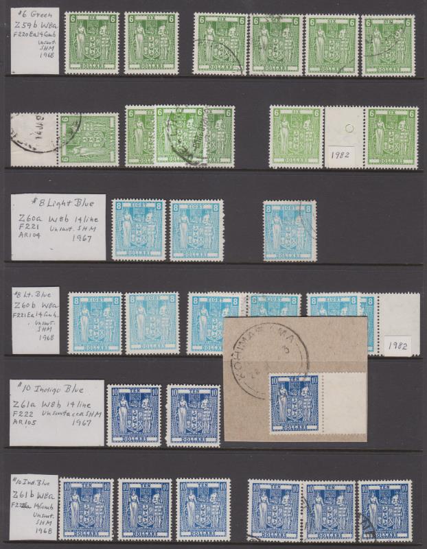 Lot 764 - New Zealand - Postal Fiscals - Mowbray Collectables Public Stamp Auction #35 Lot 764 - New Zealand - Postal Fiscals - Mowbray Collectables Public Stamp Auction #35