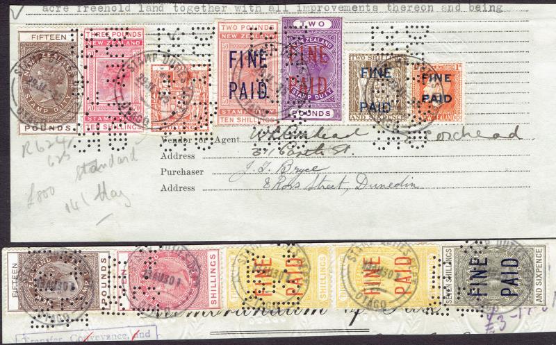 Lot 787 - NEW ZEALAND - Revenues / QV Long Types - Mowbray Collectables Public Stamp Auction #35 Lot 787 - NEW ZEALAND - Revenues / QV Long Types - Mowbray Collectables Public Stamp Auction #35