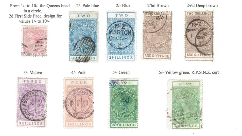 Lot 793 - NEW ZEALAND - Revenues / QV Long Types - Mowbray Collectables Public Stamp Auction #35 Lot 793 - NEW ZEALAND - Revenues / QV Long Types - Mowbray Collectables Public Stamp Auction #35