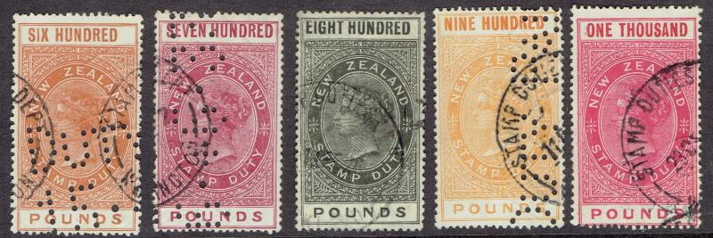 Lot 795 - NEW ZEALAND - Revenues / QV Long Types - Mowbray Collectables Public Stamp Auction #35 Lot 795 - NEW ZEALAND - Revenues / QV Long Types - Mowbray Collectables Public Stamp Auction #35