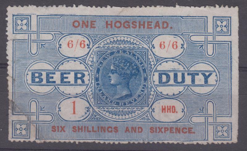 Lot 806 - NEW ZEALAND - Revenues / Beer Duty  -  Mowbray Collectables ​Public Stamp Auction #35