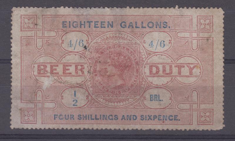 Lot 809 - NEW ZEALAND - Revenues / Beer Duty  -  Mowbray Collectables ​Public Stamp Auction #35