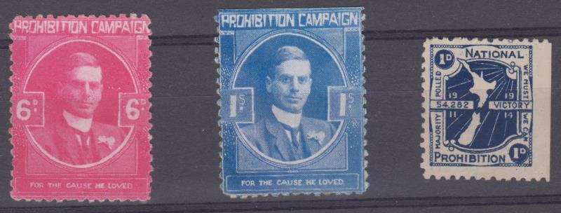 Lot 818 - new zealand - cinderellas  -  Mowbray Collectables ​Public Stamp Auction #35