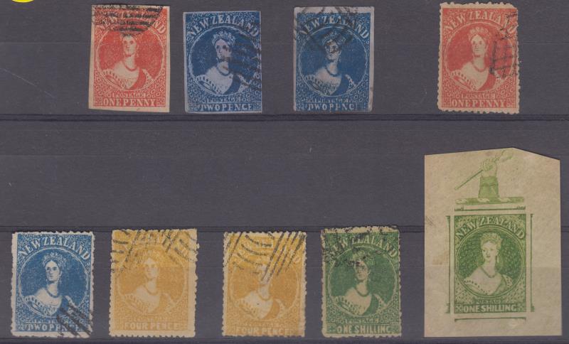 Lot 324 - NEW ZEALAND - Definitives: Full Face Queens Specimens, Reprints etc  -  Mowbray Collectables ​Public Stamp Auction #36