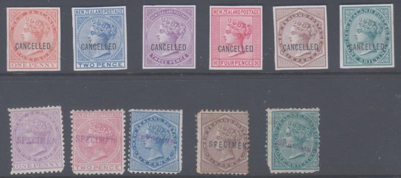 Lot 333 - NEW ZEALAND - Definitives: First Sidefaces  -  Mowbray Collectables ​Public Stamp Auction #36