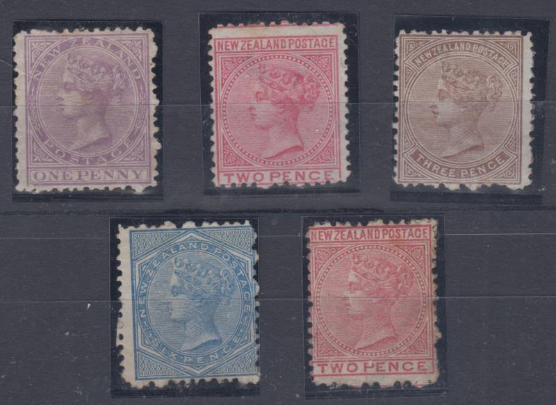 Lot 335 - NEW ZEALAND - Definitives: First Sidefaces  -  Mowbray Collectables ​Public Stamp Auction #36