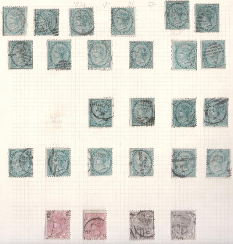 Lot 340 - NEW ZEALAND - Definitives: First Sidefaces  -  Mowbray Collectables ​Public Stamp Auction #36