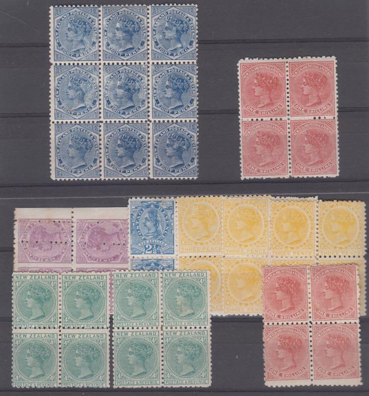 Lot 366 - NEW ZEALAND - Definitives: Second Sidefaces  -  Mowbray Collectables ​Public Stamp Auction #36