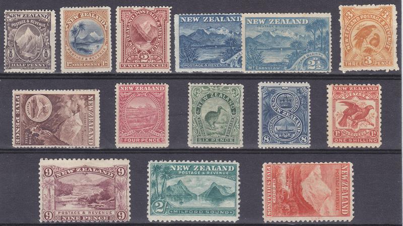 Lot 392 - NEW ZEALAND - Definitives: 1898 Pictorials - Mowbray Collectables Public Stamp Auction #36 Lot 392 - NEW ZEALAND - Definitives: 1898 Pictorials - Mowbray Collectables Public Stamp Auction #36