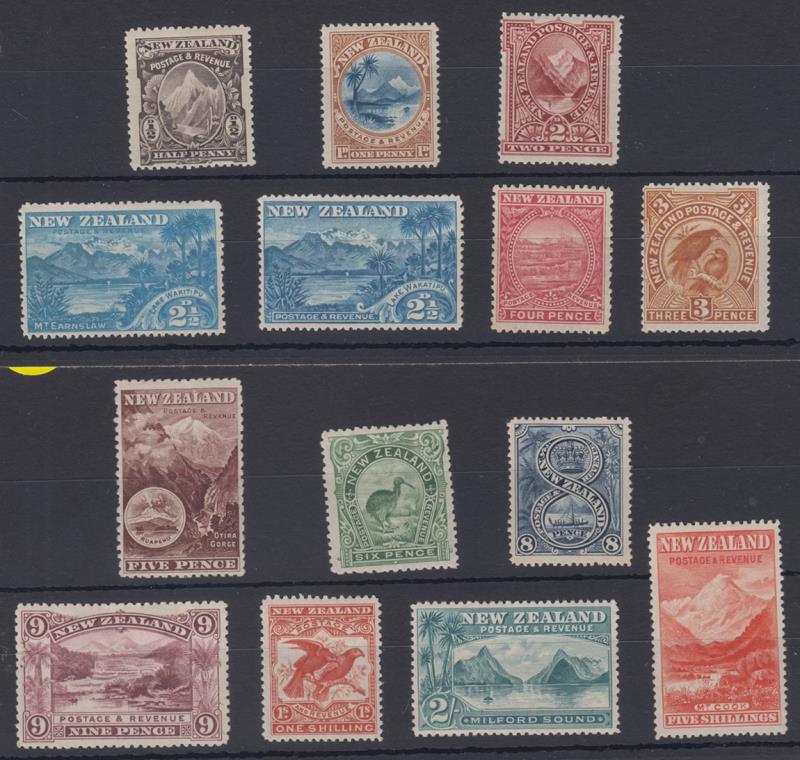 Lot 393 - NEW ZEALAND - Definitives: 1898 Pictorials - Mowbray Collectables Public Stamp Auction #36 Lot 393 - NEW ZEALAND - Definitives: 1898 Pictorials - Mowbray Collectables Public Stamp Auction #36