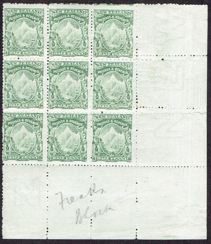 Lot 422 - NEW ZEALAND - Definitives: ½d Mt Cook - Mowbray Collectables Public Stamp Auction #36 Lot 422 - NEW ZEALAND - Definitives: ½d Mt Cook - Mowbray Collectables Public Stamp Auction #36
