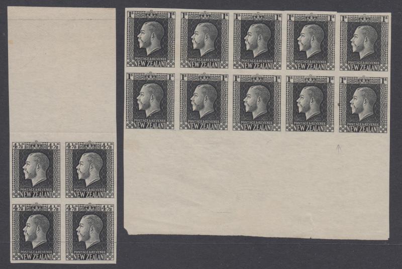 Lot 445 - NEW ZEALAND - Definitives: King George V - Mowbray Collectables Public Stamp Auction #36 Lot 445 - NEW ZEALAND - Definitives: King George V - Mowbray Collectables Public Stamp Auction #36