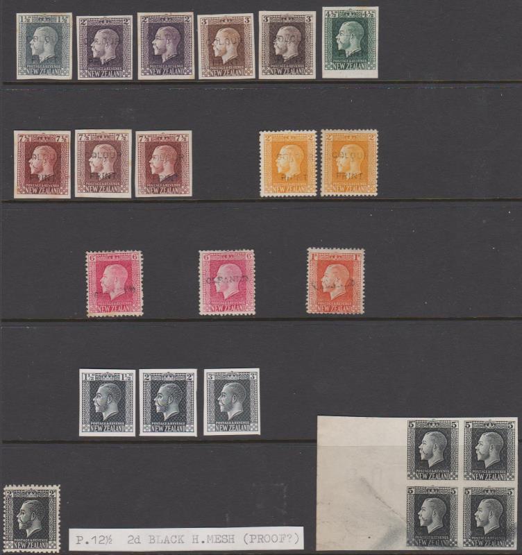 Lot 447 - NEW ZEALAND - Definitives: King George V - Mowbray Collectables Public Stamp Auction #36 Lot 447 - NEW ZEALAND - Definitives: King George V - Mowbray Collectables Public Stamp Auction #36