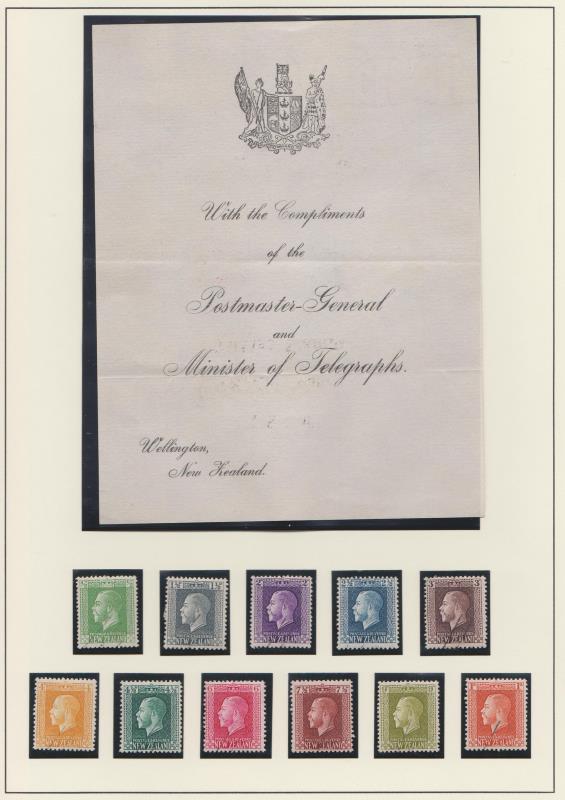 Lot 455 - NEW ZEALAND - Definitives: King George V - Mowbray Collectables Public Stamp Auction #36 Lot 455 - NEW ZEALAND - Definitives: King George V - Mowbray Collectables Public Stamp Auction #36