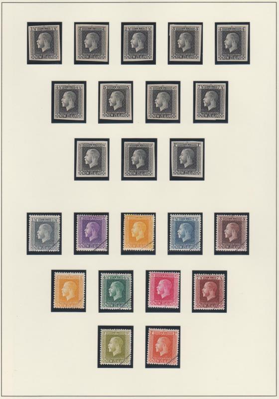 Lot 458 - NEW ZEALAND - Definitives: King George V - Mowbray Collectables Public Stamp Auction #36 Lot 458 - NEW ZEALAND - Definitives: King George V - Mowbray Collectables Public Stamp Auction #36