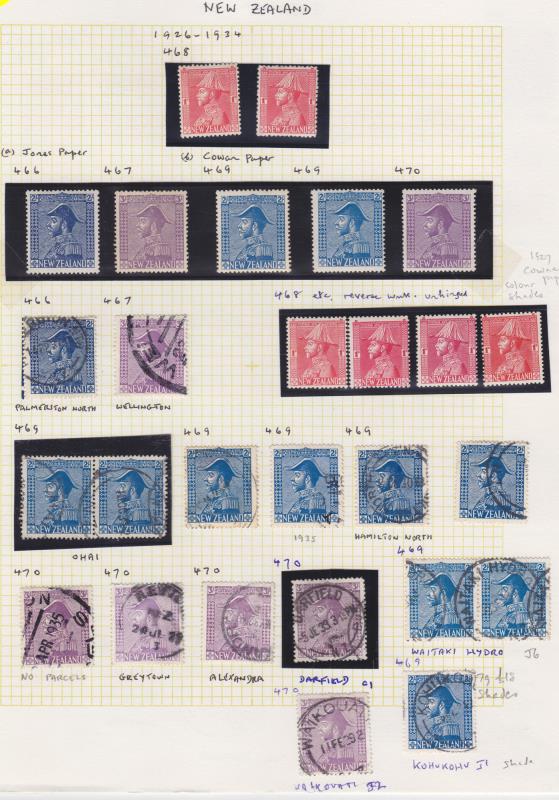 Lot 463 - NEW ZEALAND - Definitives: King George V - Mowbray Collectables Public Stamp Auction #36 Lot 463 - NEW ZEALAND - Definitives: King George V - Mowbray Collectables Public Stamp Auction #36