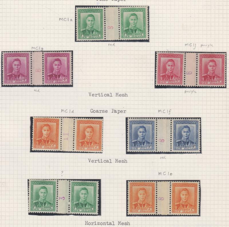 Lot 489 - NEW ZEALAND - Definitives: King George VI - Mowbray Collectables Public Stamp Auction #36 Lot 489 - NEW ZEALAND - Definitives: King George VI - Mowbray Collectables Public Stamp Auction #36