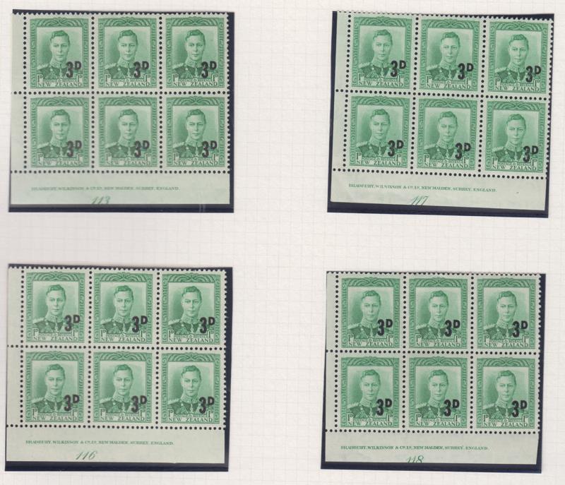Lot 490 - NEW ZEALAND - Definitives: King George VI - Mowbray Collectables Public Stamp Auction #36 Lot 490 - NEW ZEALAND - Definitives: King George VI - Mowbray Collectables Public Stamp Auction #36