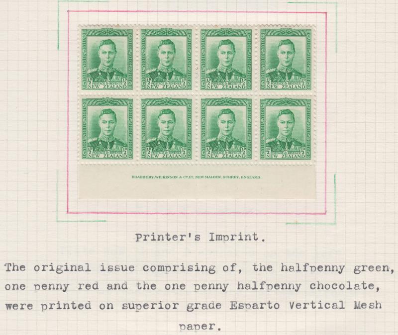 Lot 491 - NEW ZEALAND - Definitives: King George VI - Mowbray Collectables Public Stamp Auction #36 Lot 491 - NEW ZEALAND - Definitives: King George VI - Mowbray Collectables Public Stamp Auction #36