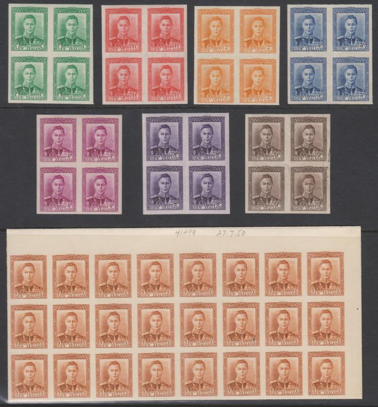 Lot 492 - NEW ZEALAND - Definitives: King George VI - Mowbray Collectables Public Stamp Auction #36 Lot 492 - NEW ZEALAND - Definitives: King George VI - Mowbray Collectables Public Stamp Auction #36