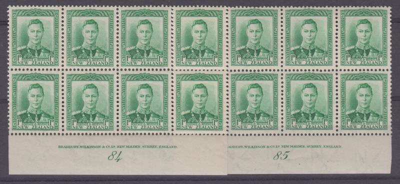 Lot 496 - NEW ZEALAND - Definitives: King George VI - Mowbray Collectables Public Stamp Auction #36 Lot 496 - NEW ZEALAND - Definitives: King George VI - Mowbray Collectables Public Stamp Auction #36