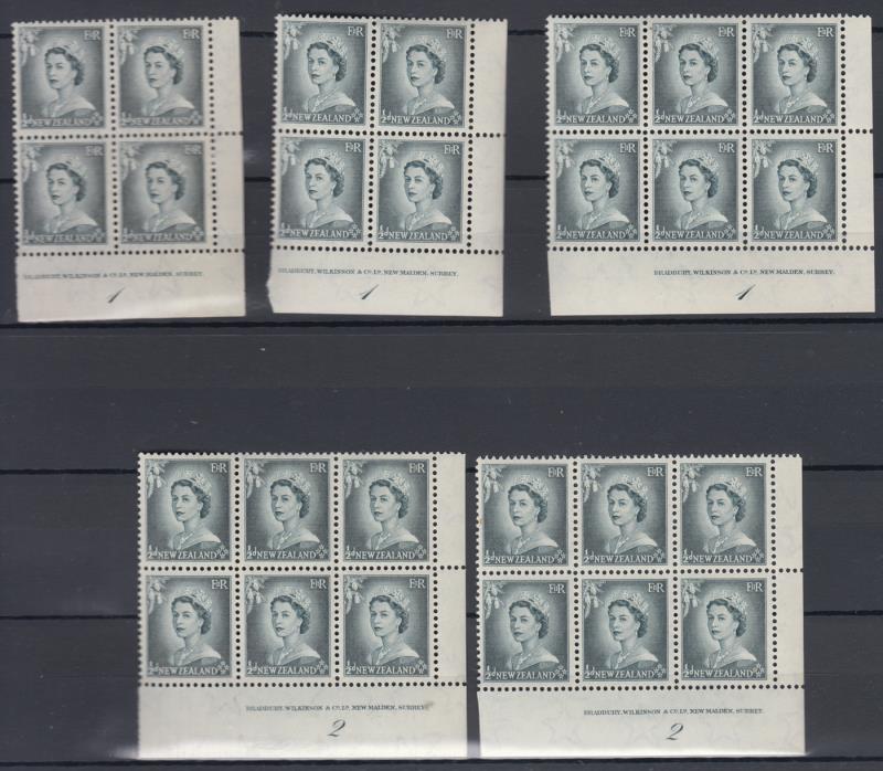 Lot 499 - NEW ZEALAND - Definitives: Queen Elizabeth II Predecimal - Mowbray Collectables Public Stamp Auction #36 Lot 499 - NEW ZEALAND - Definitives: Queen Elizabeth II Predecimal - Mowbray Collectables Public Stamp Auction #36