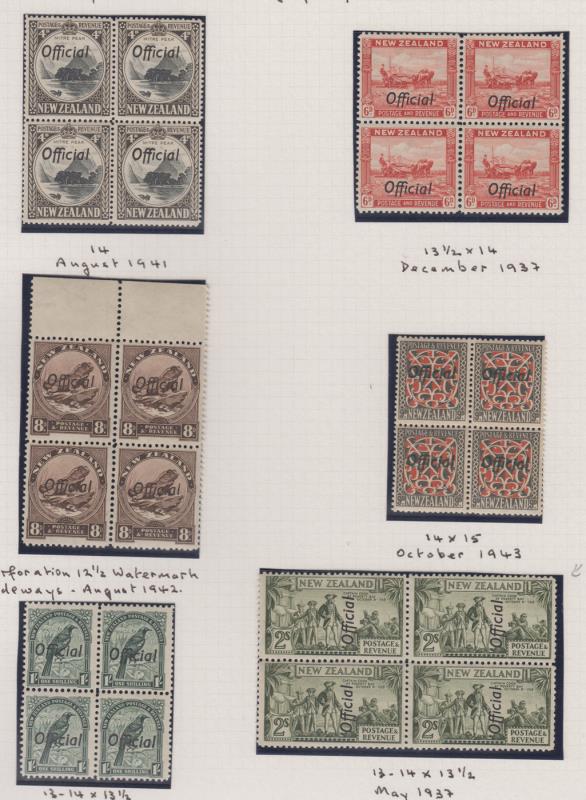 Lot 710 - New Zealand - Officials - Mowbray Collectables Public Stamp Auction #36 Lot 710 - New Zealand - Officials - Mowbray Collectables Public Stamp Auction #36