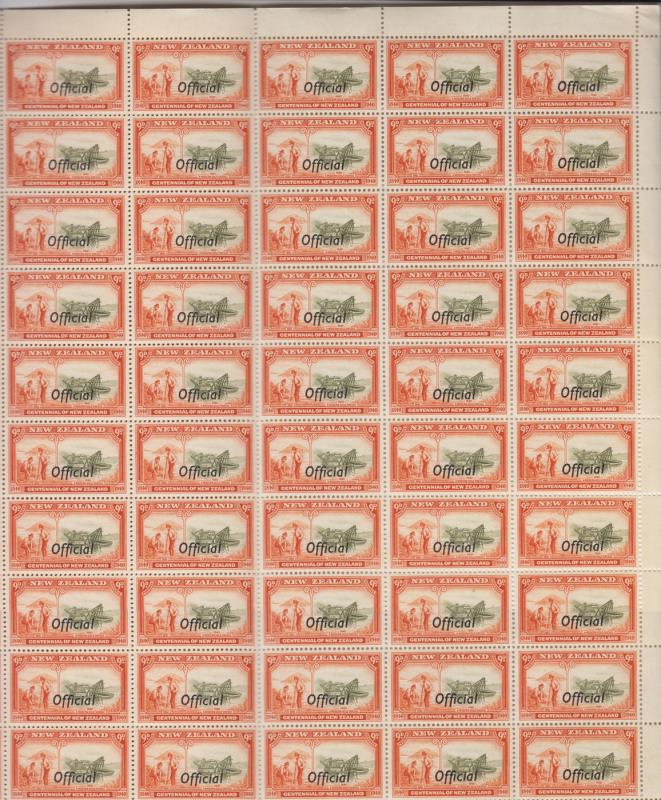 Lot 714 - New Zealand - Officials - Mowbray Collectables Public Stamp Auction #36 Lot 714 - New Zealand - Officials - Mowbray Collectables Public Stamp Auction #36