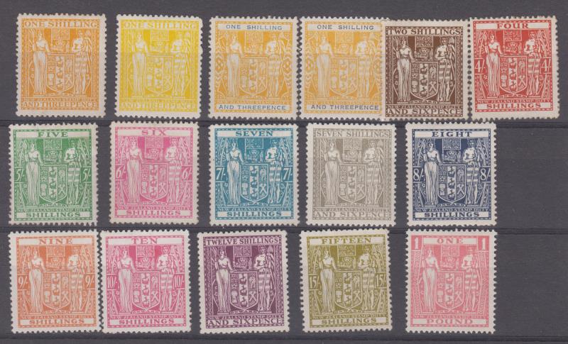 Lot 766 - NEW ZEALAND - Postal Fiscals: Arms - Mowbray Collectables Public Stamp Auction #36 Lot 766 - NEW ZEALAND - Postal Fiscals: Arms - Mowbray Collectables Public Stamp Auction #36